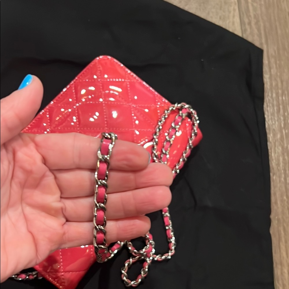 Chanel Pink Quilted Crossbody Bag with Iconic Chain - Picture 9 of 9